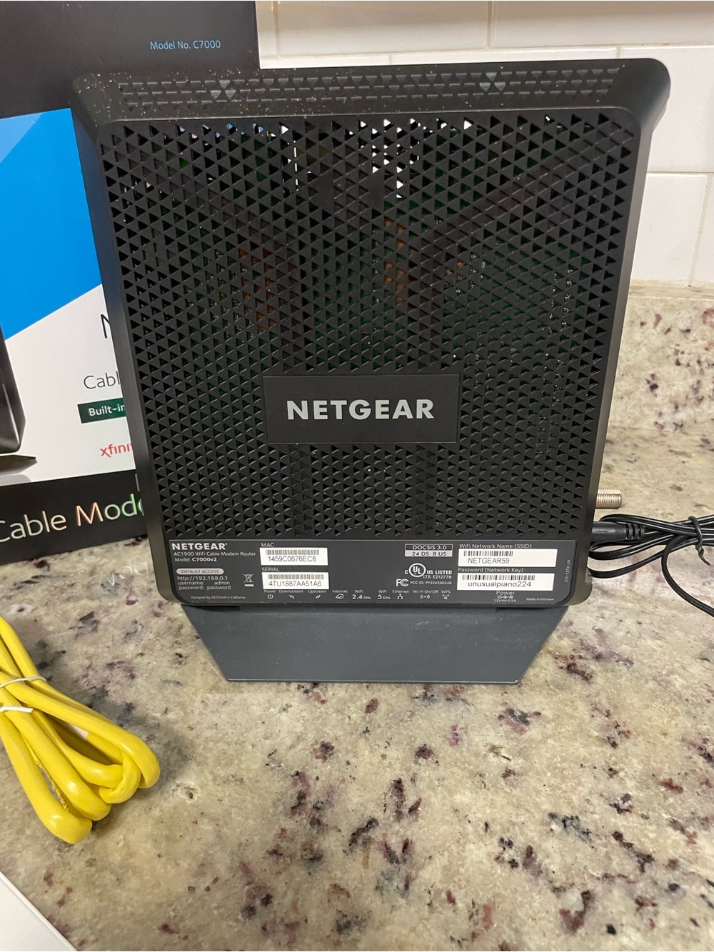 NETGEAR nighthawk WiFi Cable Modem Router (AC1900) docsis 3.0 electronic work - Picture 3 of 15